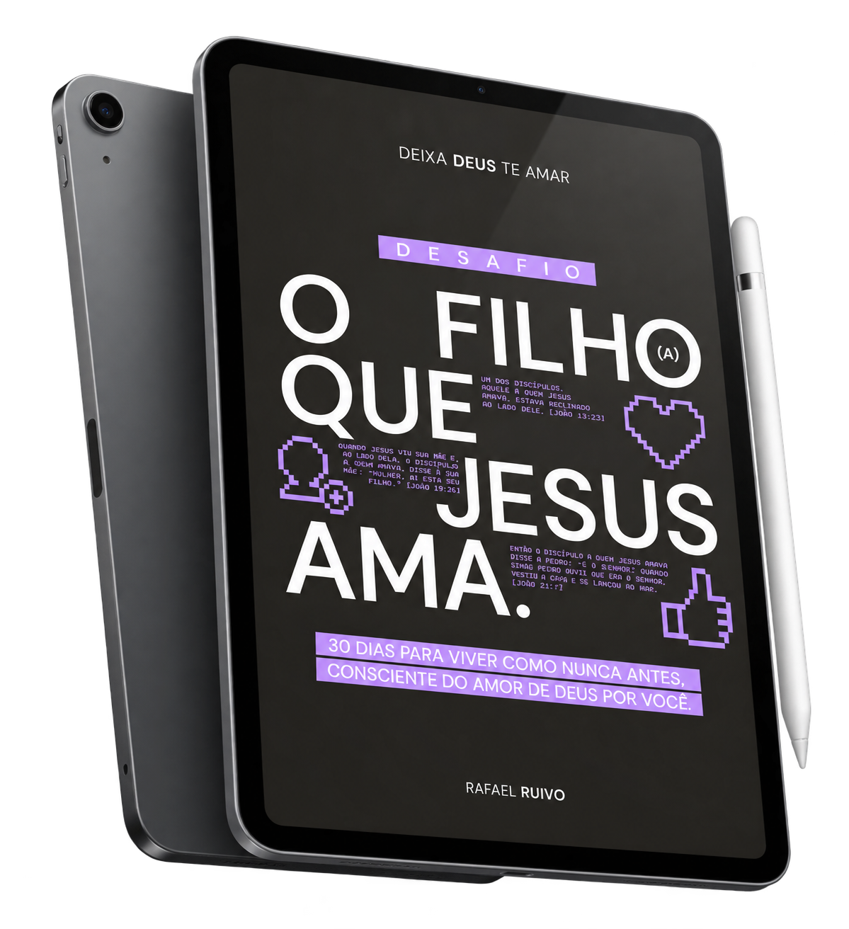 Mockup do e-book Desafio: O Filho que Jesus Ama